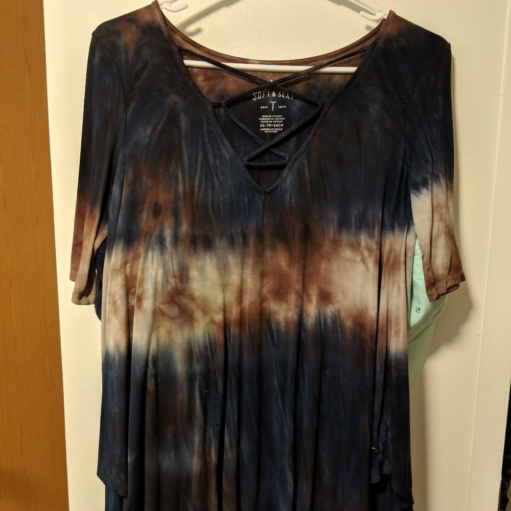 Tye dye AE qtr sleeve